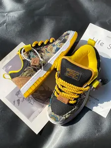 New Cartoon Low Top Sneakers, Trendy Men's Fashion Sports Casual Shoes, Versatile Canvas Board Shoes, All Season Wear