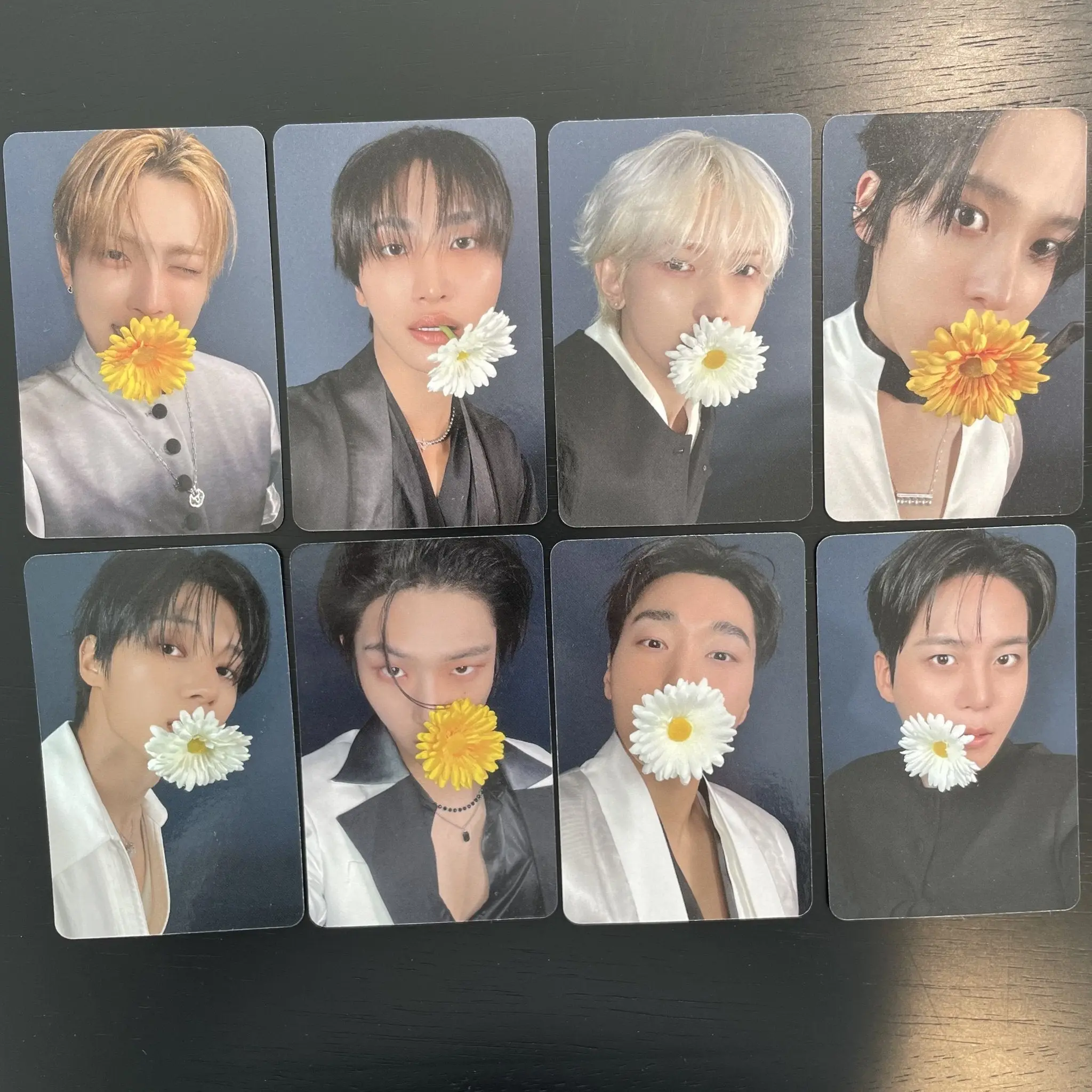 Ateez Golden Hour Flower Era Authentic Official Merch Concept Photocard - Choose Member (Hongjoong, Seonghwa), Includes Toploader Protector Accessory, Collector Item, New Ungraded, Carefully Packed, Non-Sports Trading Card