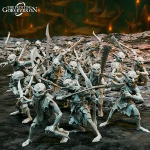 Unpainted Full Goblin Army