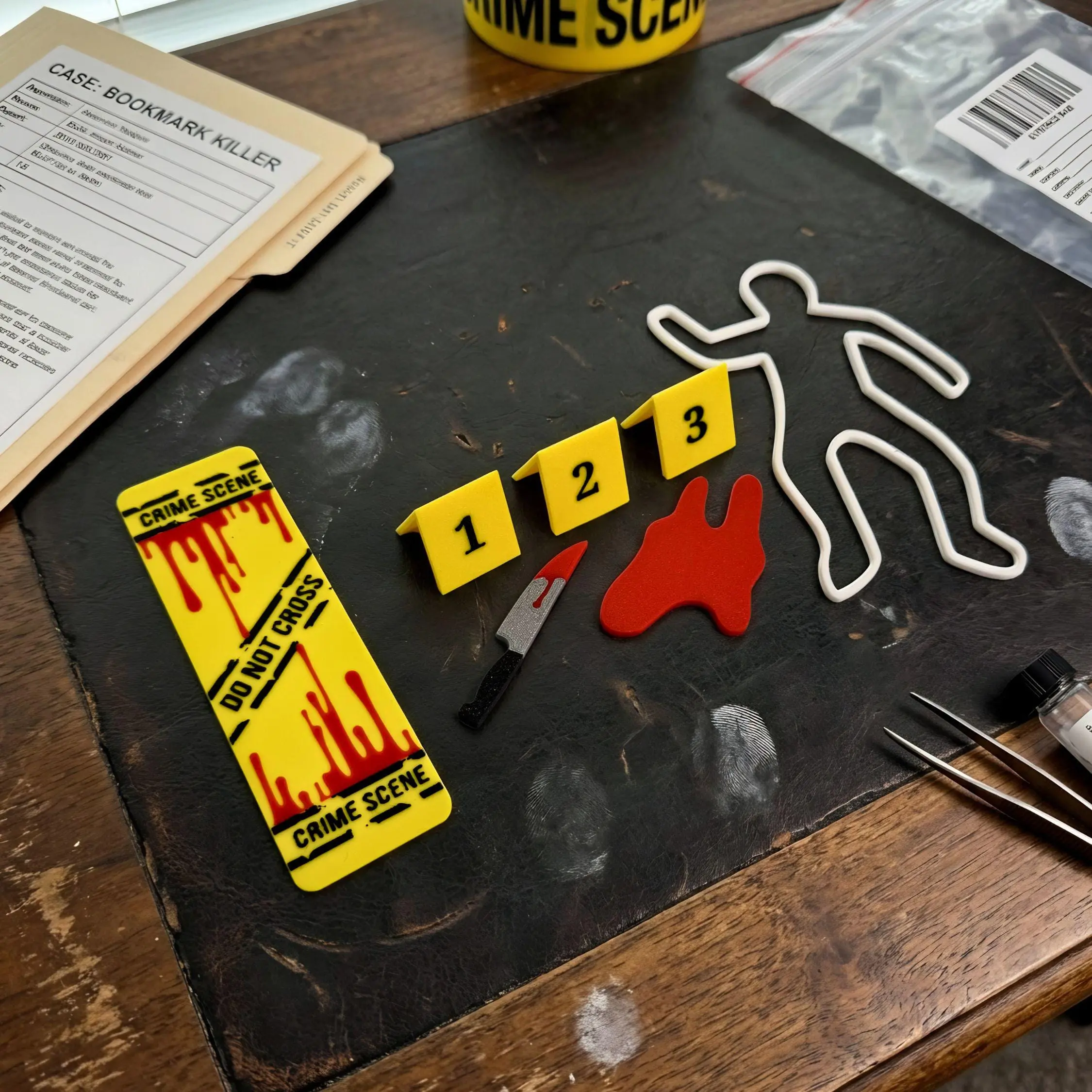 True Crime Bookmark Set | Mystery Reader Home Decor Gift
