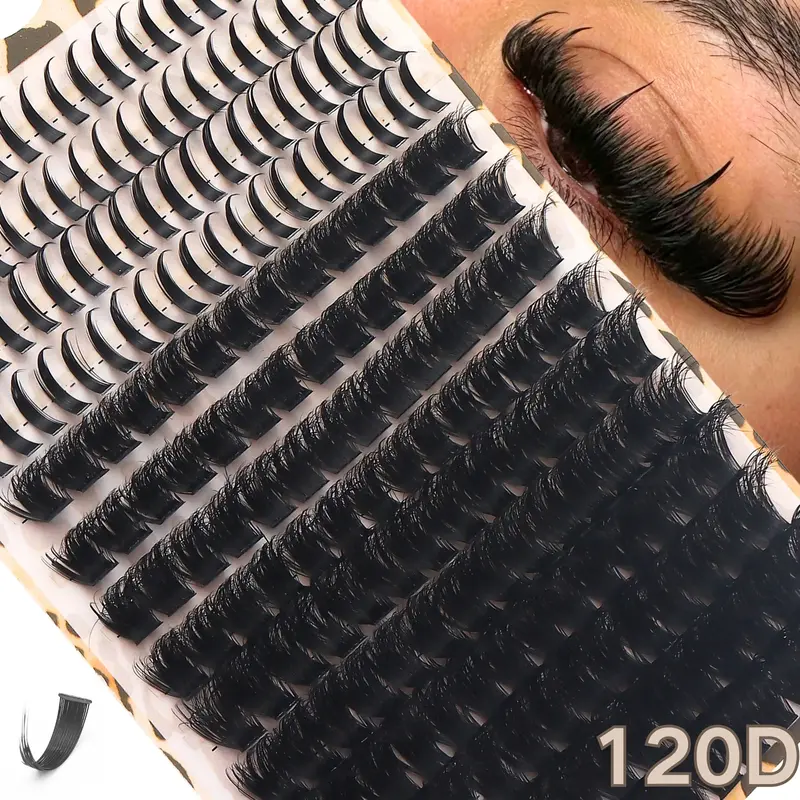 【Black Friday】Environ Diary 10-Row Fluffy Lash Clusters with 4 Rows of Spiky Clusters, 2-in-1 Mixed-Length 12–18 mm DIY Eyelash Extensions, Soft Lightweight False Lashes for Natural or Dramatic Eye Makeup, Daily Wear, and Parties