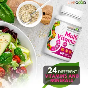 LiveGood Women’s Daily Essentials Bundle – Multivitamin, Vitamin D3-K2, and Ultra Magnesium Complex for Bone, Immune, and Energy Support (60 Capsules Each)
