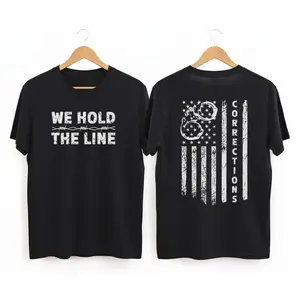 Corrections Officer Hoodie, We Hold The Line, Thin Gray Line, Gift for Corrections Officer