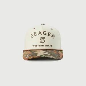 SEAGER 'Branded' Snapback - 'Cream/Camo'