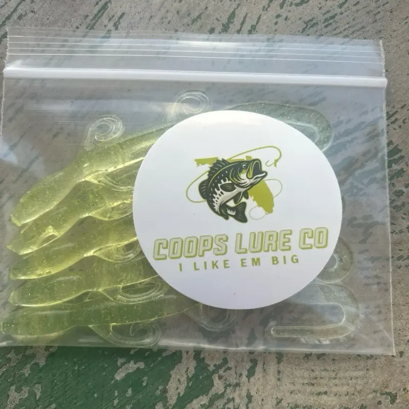 Soft Pale Yellow Plastic Lizard Fishing Lure