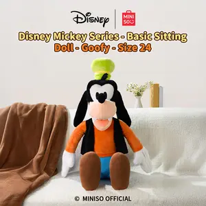 【Holiday Gift】Disney Mickey Series - Goofy No.24 Basic Sitting Plush Doll, Adorable Animated Character Toy, Suitable Desk/Bedroom Decor for Fans, Holiday & Holiday Haul comfort