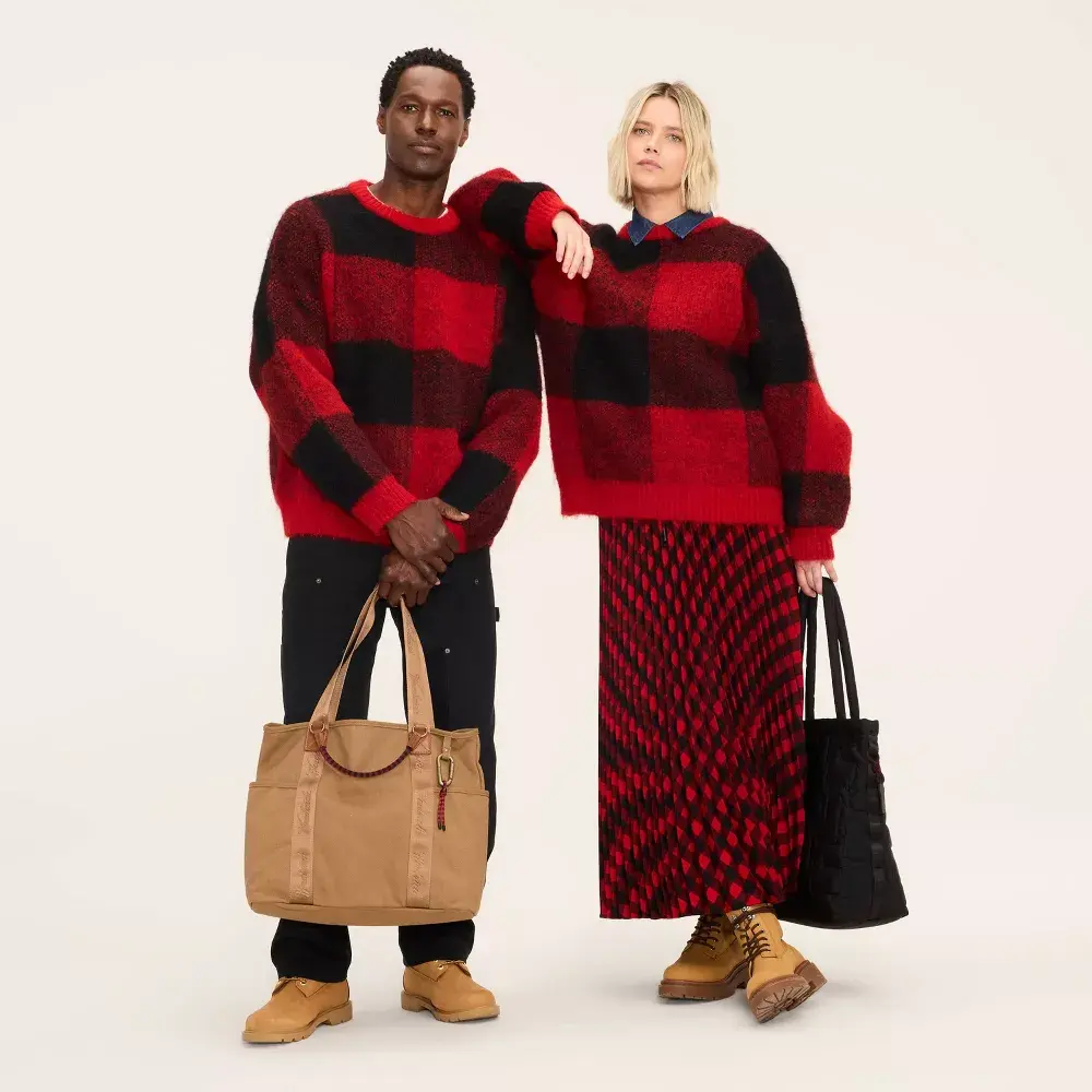 Adult Buffalo Check Pullover Sweater - Woolrich Adult Buffalo Check Pullover Sweater - Woolrich
