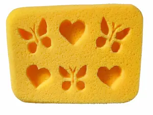 Butterflies and Hearts Hand Carved Double Sided Soft Grout Sponge, ASMR Squeeze Tool,CleanTok Suds Making Tool Accessory, Suds Sponge,SpongeTok Squeezing sponge, Foam and Suds Sponge, Gift Idea, CleanTok Sponges,TikTokShopSpringglowup, Made in the USA