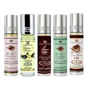 (5pc Bundle) Choco Musk Marshmallow + Spanish Vanilla + French Coffee + Choco Musk Pistachio + Choco Musk - 6ml Perfume Oil Roll-On by Al-Rehab