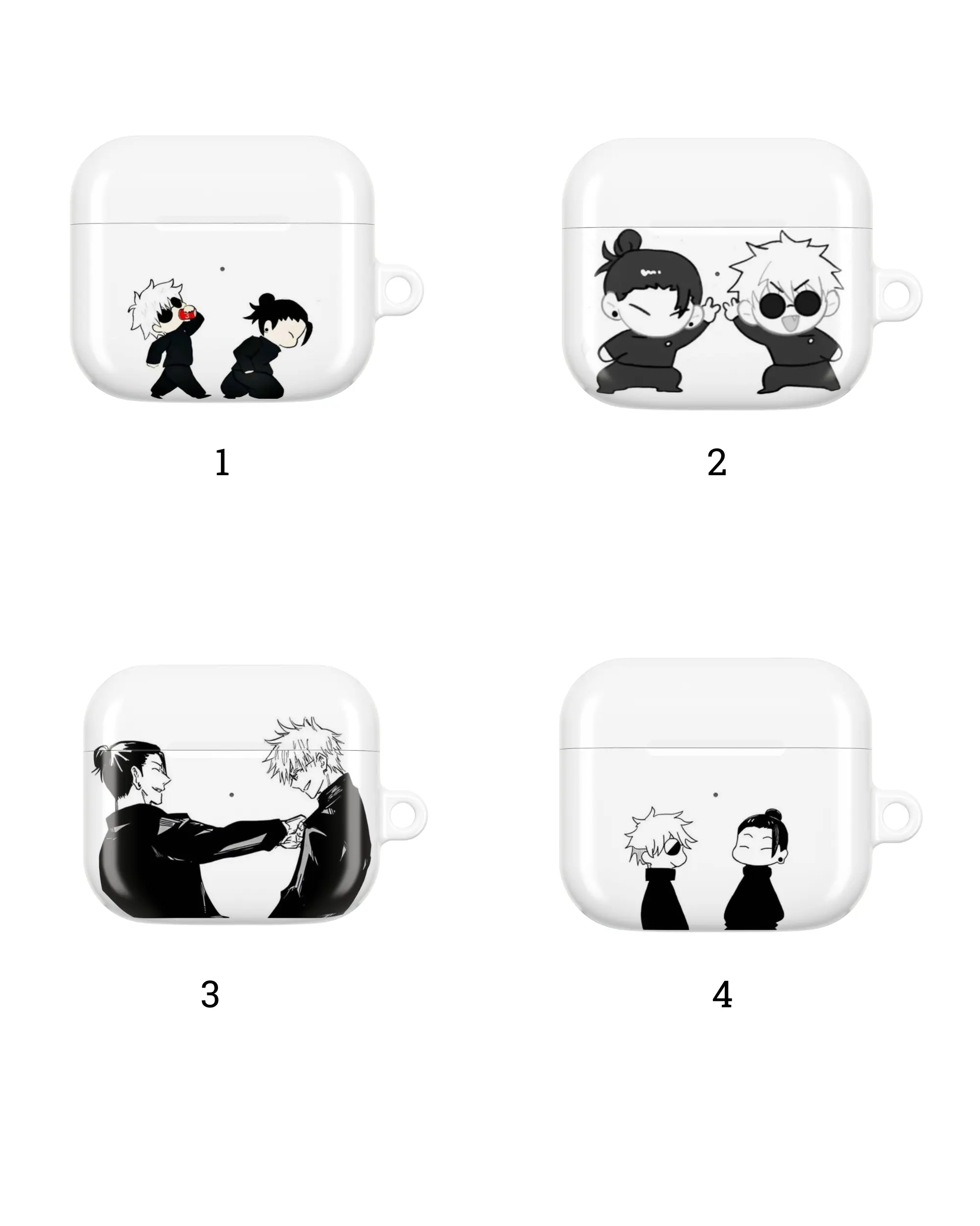 Gojo & Geto Anime Style AirPods Case,  Aesthetic AirPods Pro Case, Style Cover, Gift for Anime Lover for AirPods Pro 1 2 3 , Airpod 1 2 3 4