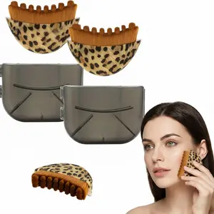 1 Piece Leopard Print Rejuvenating Facial Brush - Skincare Tool for Face Sculpting, Firming/Lifting - Ergonomic Lymphatic Face Brush with Ultra-Soft Bristles - Facial Slimming & Massage Tool