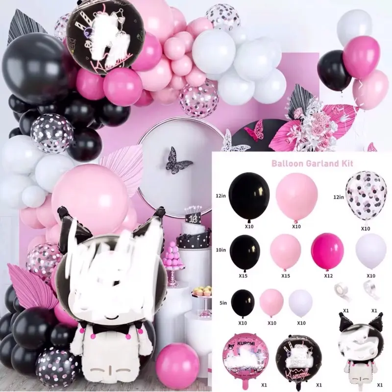 Foil and Latex Balloons, Party Supplies for Birthday Decorations 117 pcs