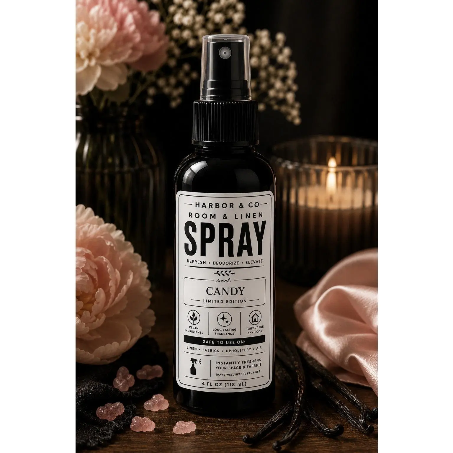 LIMITED EDITION Harbor & Co Signature Room + Linen Spray l Candy 4 oz.