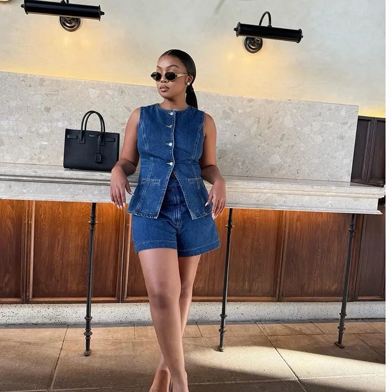 City Chic Denim 2-Piece Set