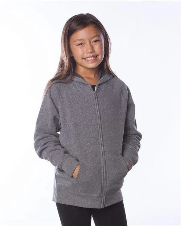 Independent Trading Co. - Youth Lightweight Special Blend Raglan Zip Hood - PRM15YSBZ