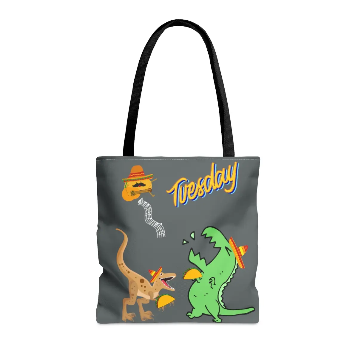 Dinosaur party bag, Dinosaur tote bag, Taco's and Tuesday, Teacher gift, Gift for her, Beach Bag, Cute tote bag, Dinosaur purse PU Leather