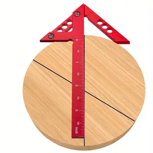 Center Scribe Gauge, Woodworking Line Caliper Gauge, 45/90 Degree Right Angle Line Gauge, Carpenter Ruler Measuring Tool, Woodworking Square Protractor, Angle Finder Ruler