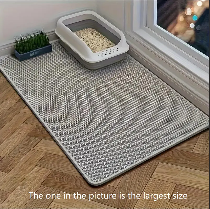 Extra Large Cat Litter Mat Honeycomb Trapper - Waterproof Floor Protector