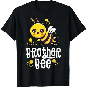 100%cotton Family Bee Shirts Brother Bro First Bee Day Outfit Birthday T-Shirt