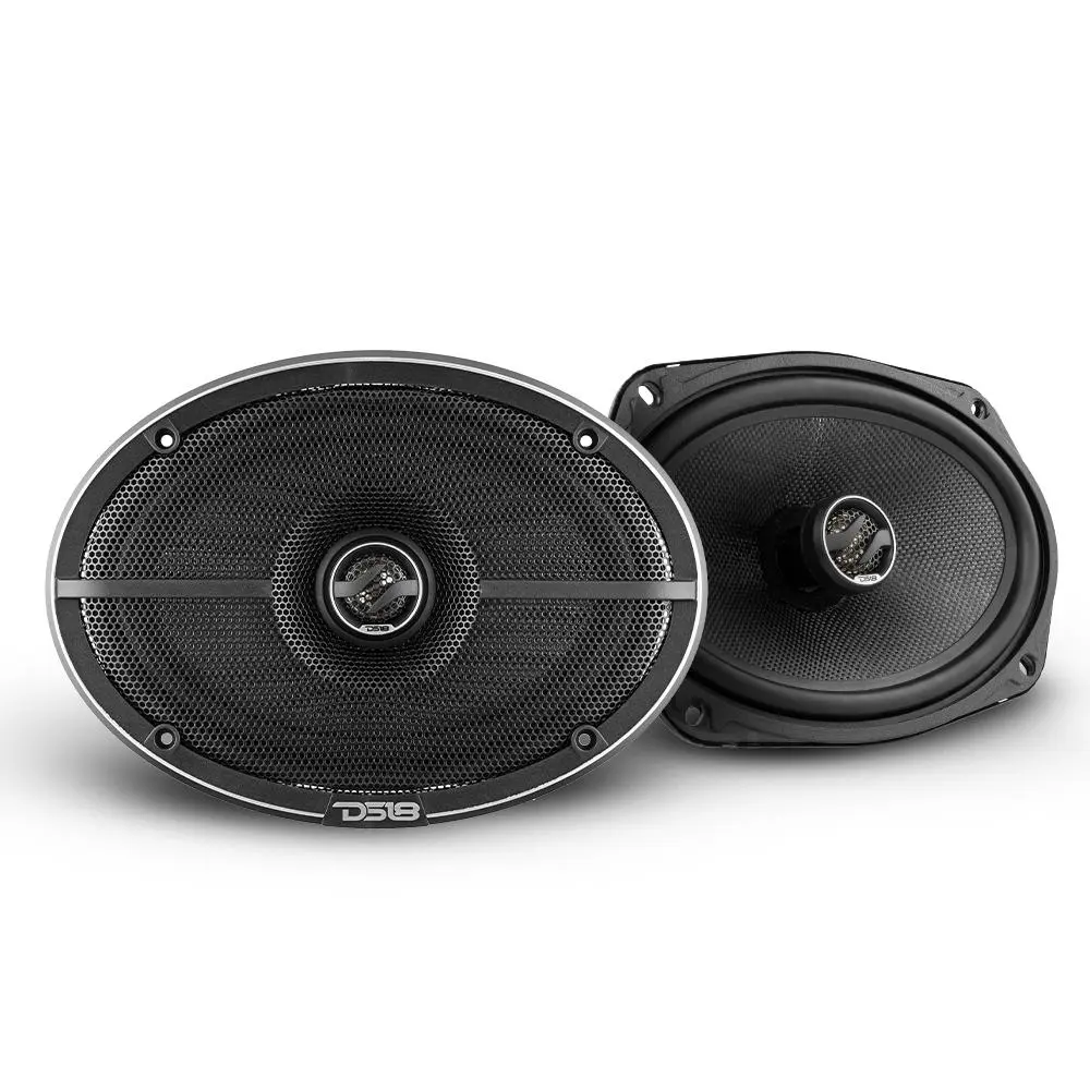 DS18 DS-ZXI-694 ELITE 6x9 in 2-Way Coaxial Car Audio Speakers, Kevlar Cone, 240 W, 4-Ohm Aftermarket Car Stereo Speakers with Full Range High Volume Performance