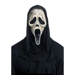 Adult Ghost Face Costume Aged Mask