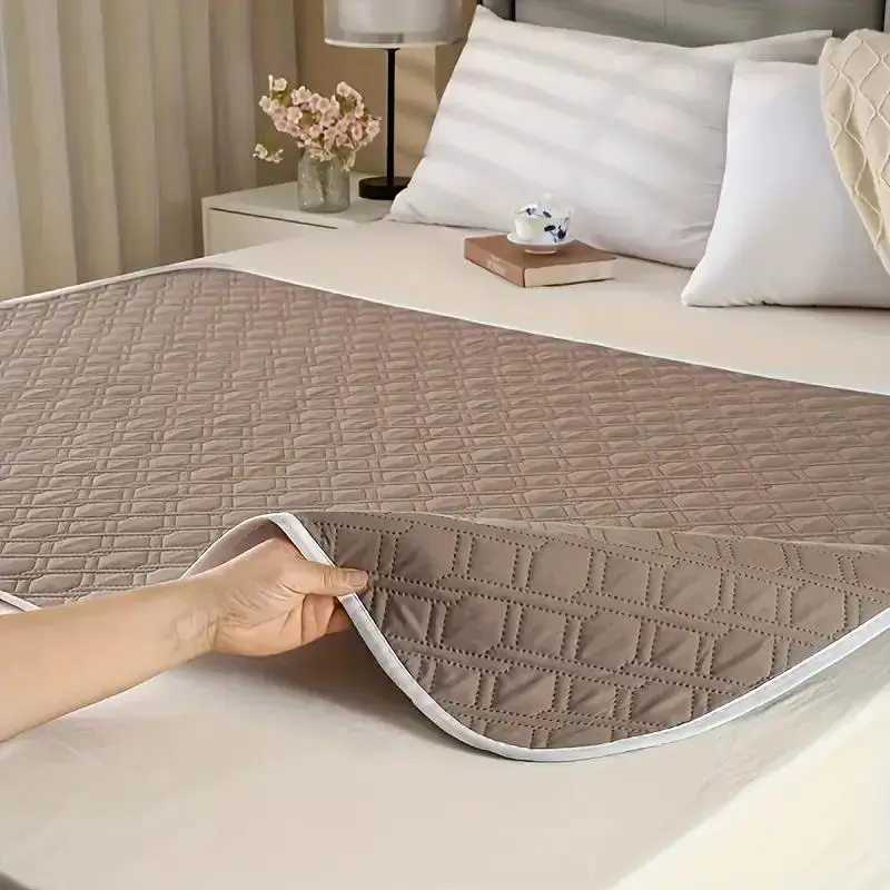 Washable Bed Pad, Reusable Waterproof Bed Pad, Breathable Bedding Mattress Protector for Elderly, Baby & Menstrual Use, Waterproof Mattress Cover, Mattress Pads