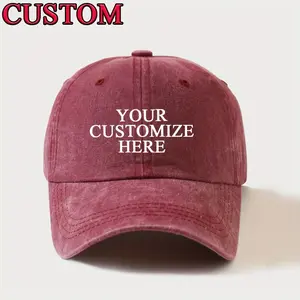 Custom Washable Baseball Cap - Adjustable, lightweight polyester cap, suitable for men and women - Personalize with your text, photo, or logo - Available in a variety of colors