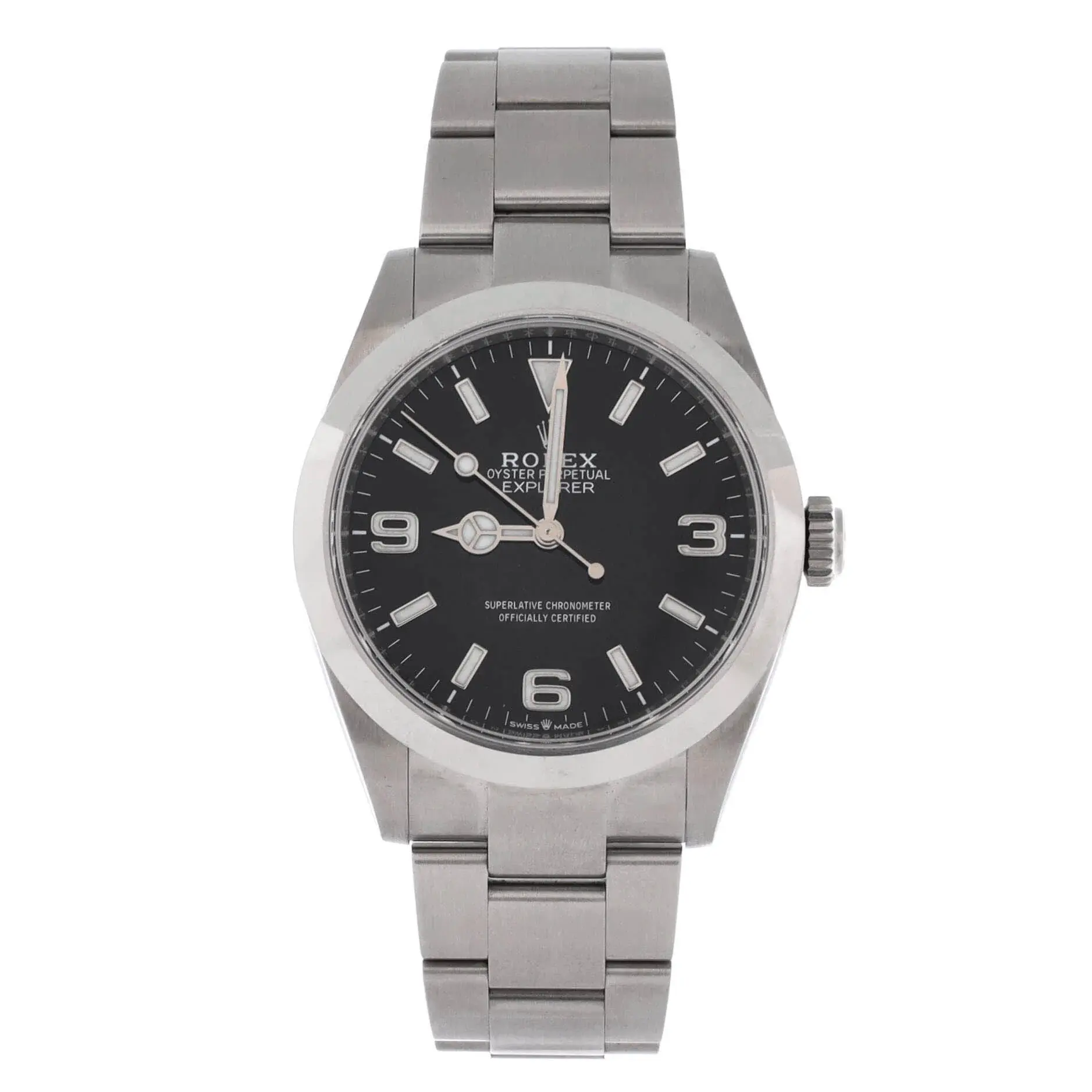 Pre-owned Rolex Oyster Perpetual Explorer Automatic Watch Stainless Steel 40 by Rebag