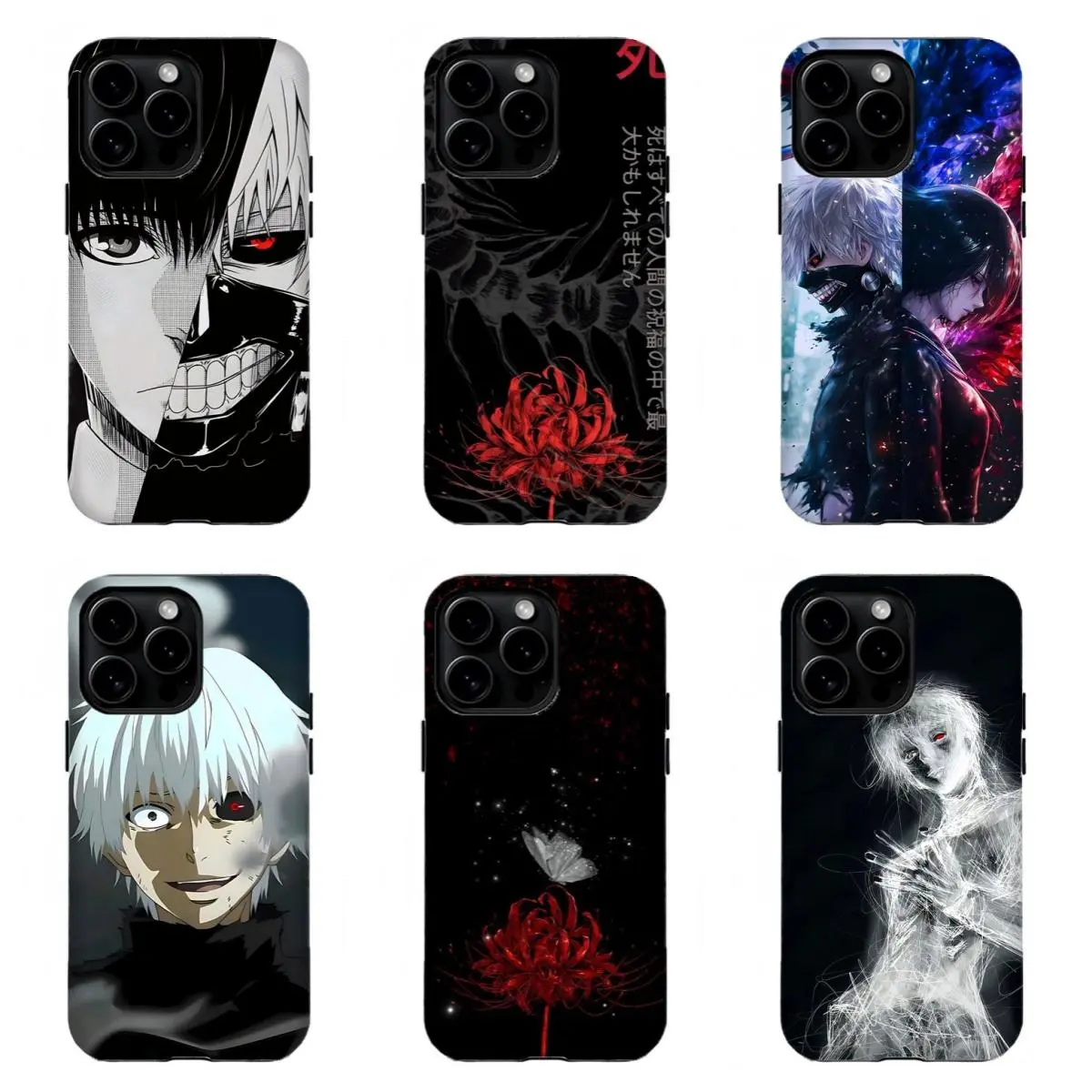 Tokyo Gh0ul Ken Kaneki phone Case, Handheld Hard Protection Cover for Anime Manga Fans, Compatible for iPhone 17 Pro Max 16 15 14 13 12 11 for Samsung S21 S22 S23 S24 S25 case, Valentine's Day Gift