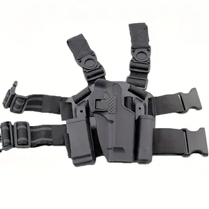 Tactical Gun Holster Shoulder Leg Straps Snap Closure Paddle Straps Dangling Design PA Fits 17 19 22 23 31 32 Magazine Flashlight Pouch Classic Style