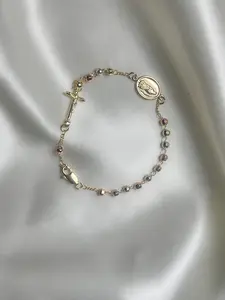 Dainty Beaded Rosary Bracelet