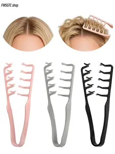 This 3-piece comb set adopts a practical wide-tooth design for daily hair styling. It easily lifts hair roots, creates fluffy volume and trims bangs and hair parts, a handy tool to shape diverse hairstyles.