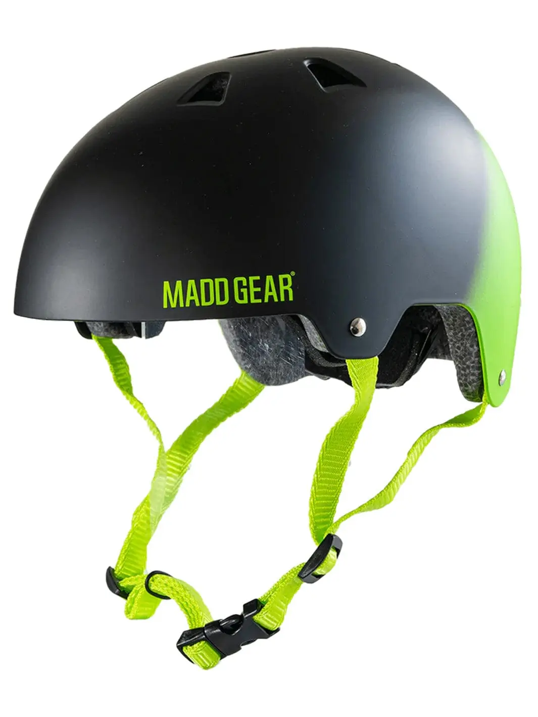 Certified EPS Helmet - Black Green - S/M - Madd Gear Certified EPS Helmet - Black Green - S/M - Madd Gear