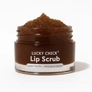 Sweet Vanilla Lip Scrub – Exfoliating Lip Treatment, Hydrating Lip Balm & Moisturizing Lip Care for Soft Lips
