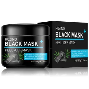 Bamboo Charcoal Peel - Off Mask (50g), Bamboo Charcoal Extract + Blackhead Removal, Moisturizes & Repairs, Peel for Clean Skin, Blackhead Remover Mask