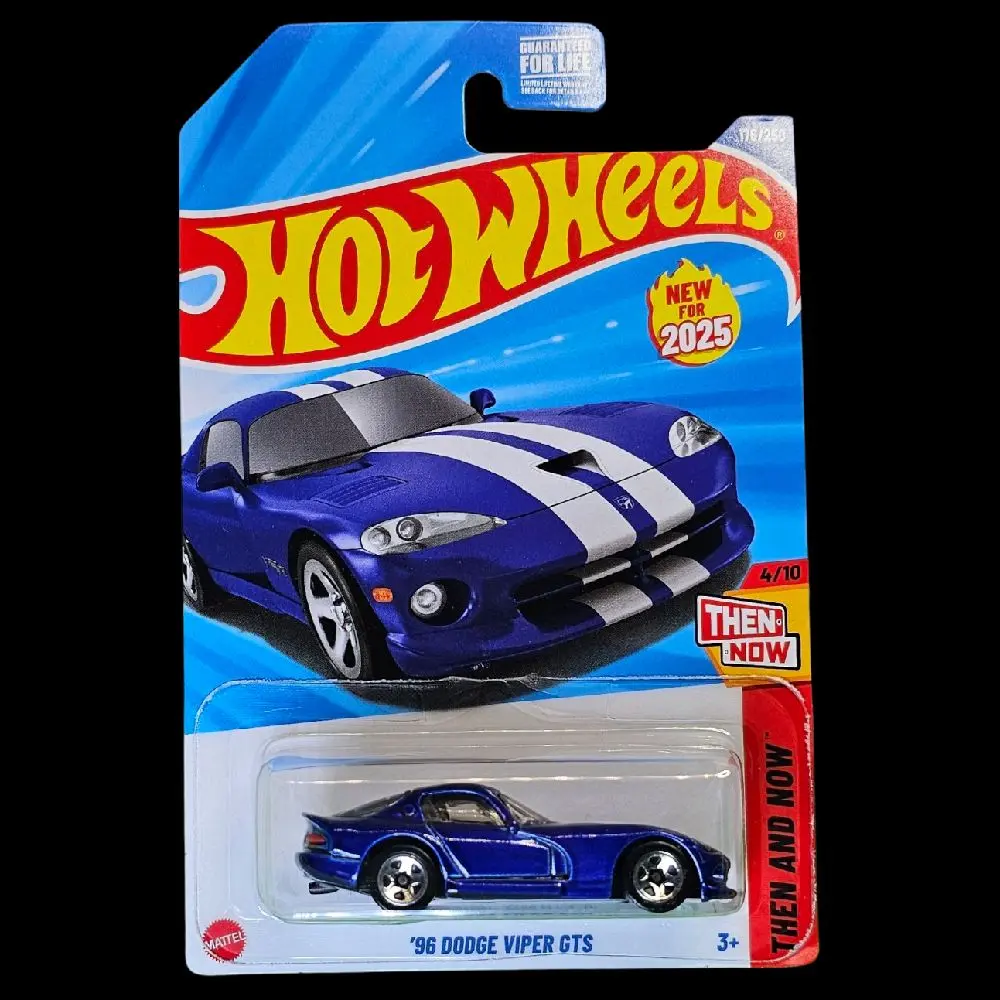 Hot Wheels 2025 '96 Dodge Viper GTS Then & Now Series Collectible Die-Cast Car Model 4/10 Blue Edition