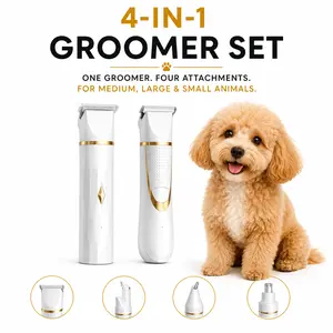 Professional Dog Grooming Clippers for Thick or Fine Coats - Shears Heavy Duty Hair Cutting Kit - Dog Shaver Set - Pet Trimmer for Dogs, Horses, Livestock