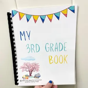 3rd Grade activity book. Reading comprehension, multiplication, geography, writing, science, workbooks, learning books, learning activities