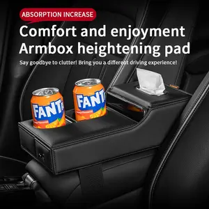 Car Armrest Box Multi-Functional Storage Pad, Durable Car Organizer Mat, Space-Saving Design, Perfect for Daily Use, Easy Installation