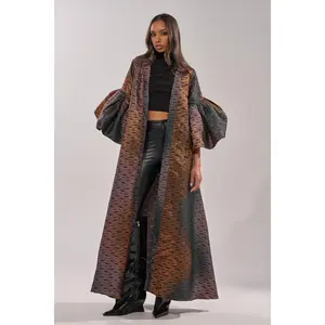 FLORENCE BROCADE PUFF SLEEVE DUSTER