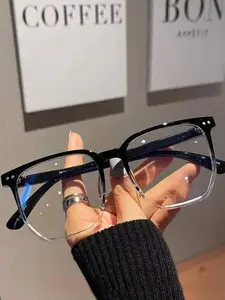 Full Rim Eyeglasses for Women & Men, Fashion Eyeglasses for Work, Daily Clothing Decor, Perfect for Student Daily Use, Trendy Casual Frames, Trending Glasses
