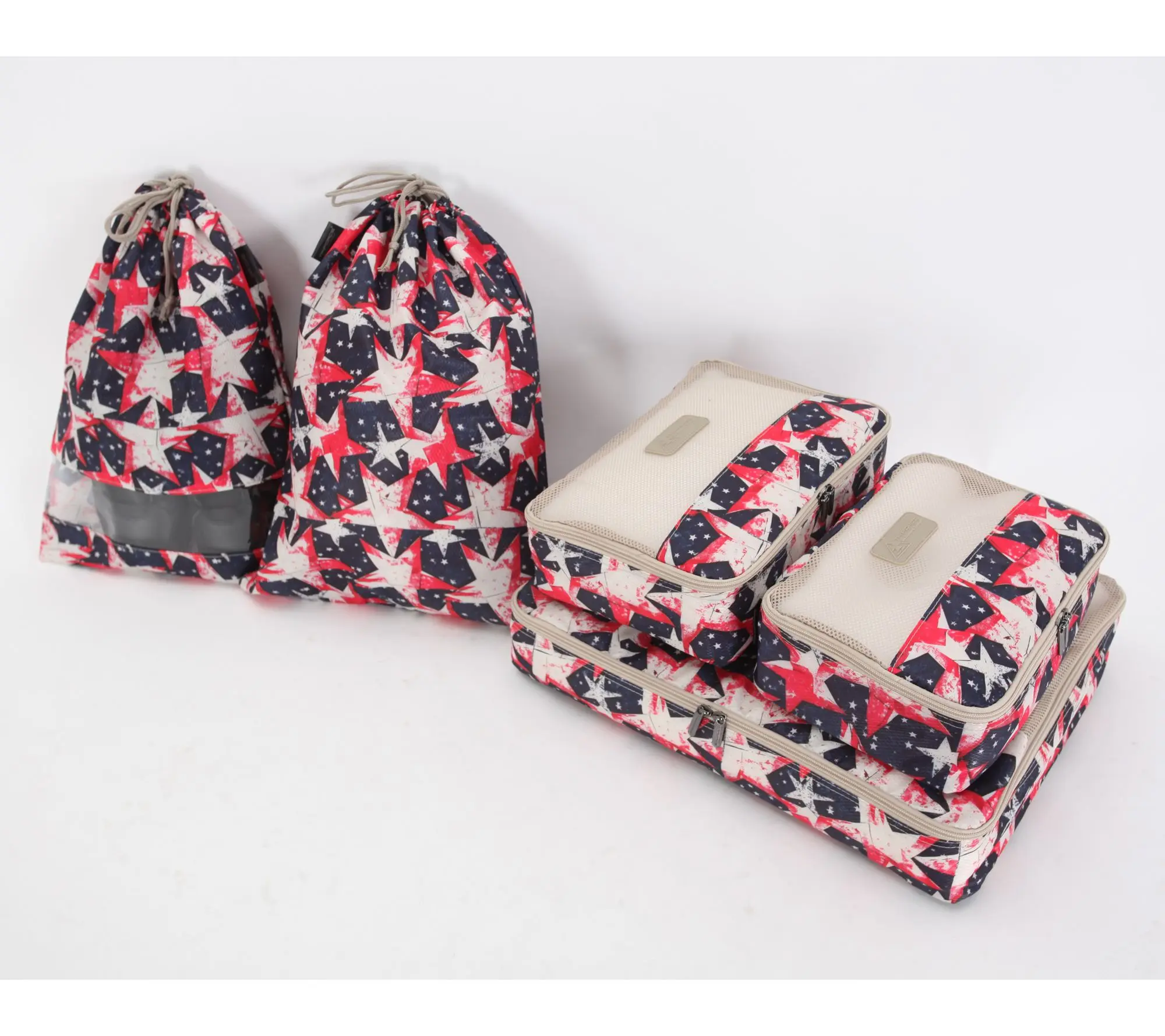 Triforce Set of 3 Packing Cubes with Shoe & Laundry Bags