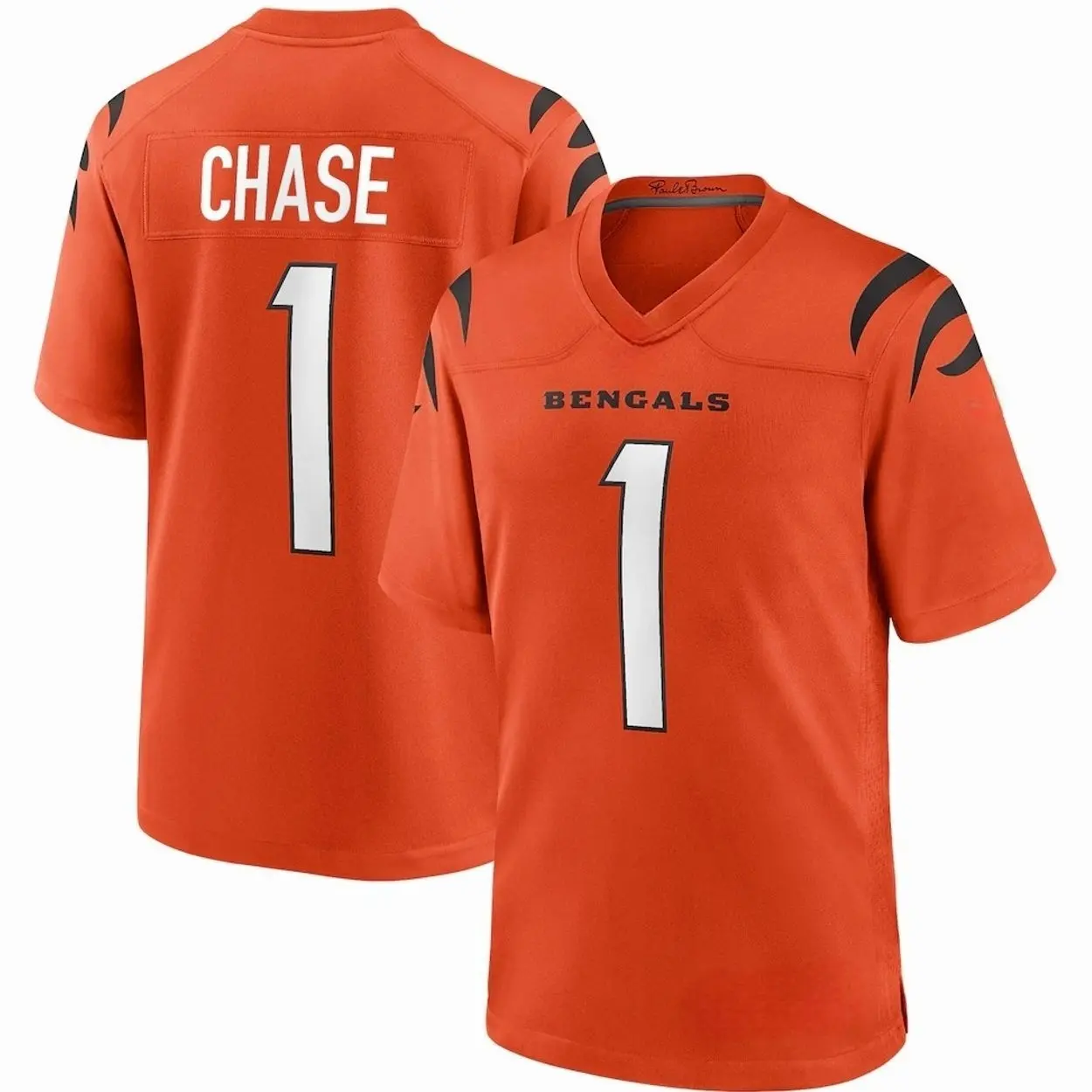 Unisex Football inspired by Chase 1 Cincinnati Alternate Game Jersey - Orange