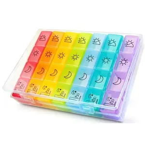 Portable Medicine Box Seven-Day Package Small Medicine Storage Organizer, Compact Travel Pill Case for Daily Use