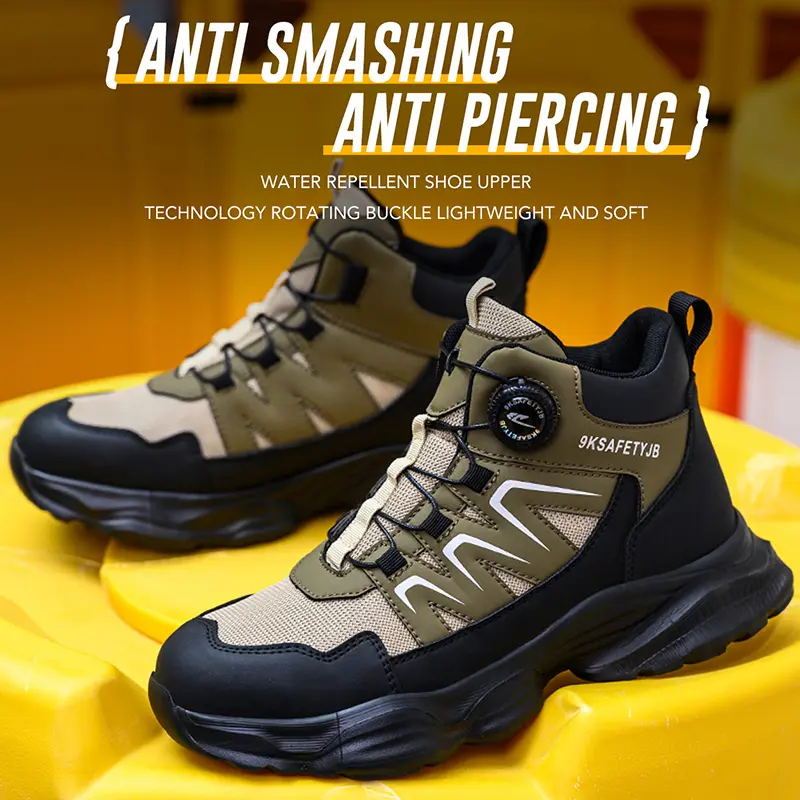 Steel Toe Shoes for Women Men Wide Non Slip Composite Work Sneakers Indestructible Comfortable Safety Tennis Shoes Lightweight Breathable Construction Sneakers Puncture Proof Ergonomic Design outdoor