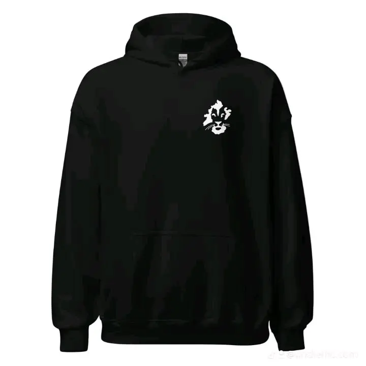 Stylish Leo Hoodie - Collector’s Longsleeves Lion Art Print Casual Menswear Sweatshirt, Literature & Art Enthusiasts’ Painting & Design Streetwear Top