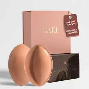 Women's Bra Accessories, BARE Medium Boost Adhesive Push-Up Inserts - Soft Lift, Invisible Bust Enhancer, Comfortable Shapewear