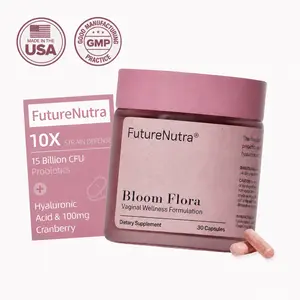FutureNutra - Professional Women's Probiotics | Juicy Feminine Intimate Health, Supports Healthy pH Balance and Fresh Scent, Supports Intimate Comfort , Contains Cranberry, Inulin and Hyaluronic Acid - 1 Cap / Day (30 Capsules)