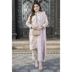 Snowlit Grace by Aabpara Winter Dhanak Dress SLG1