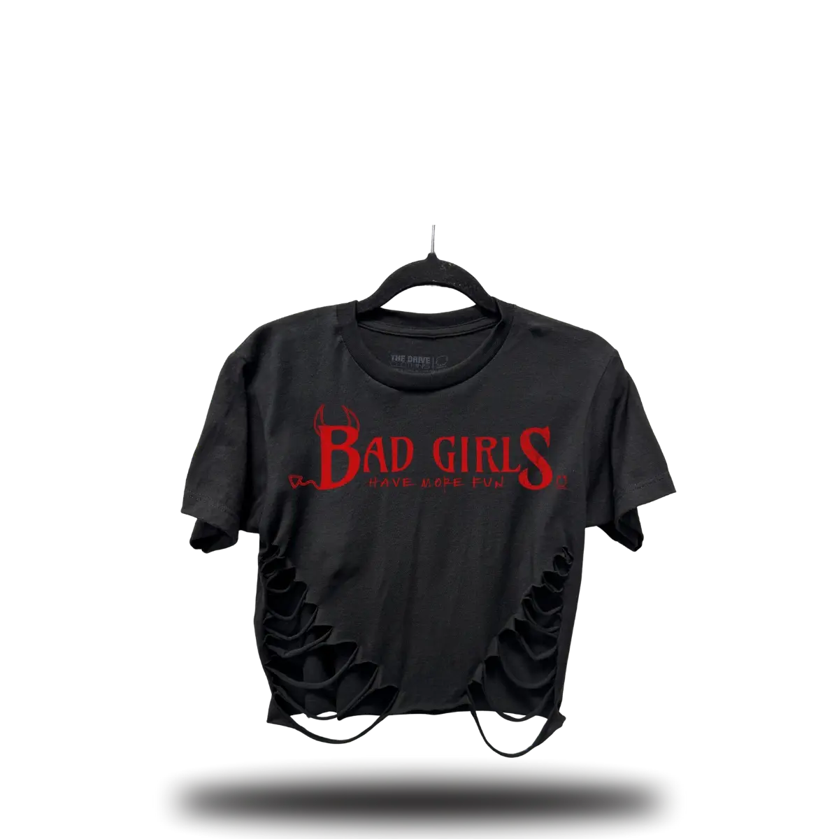 Bad Girls Road Rash Front Slash Crop Top – Y2K Streetwear Crop Tee, TikTok Viral Fashion, Alt Girl Aesthetic, Grunge Goth Style, Festival Outfit, Biker Fashion, Edgy Graphic Crop Top